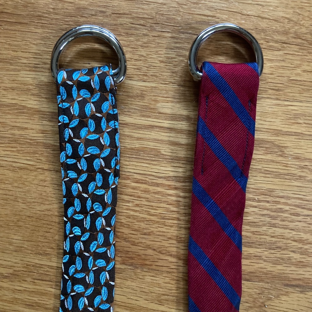 Two silk belts